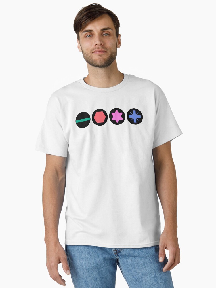 Playstation-Style Screw Drives T-shirt